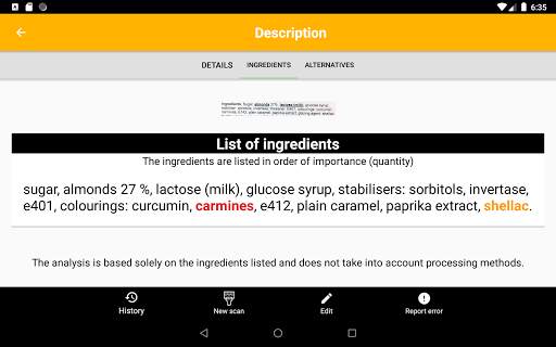 My Vegetarian Scanner screenshot 5
