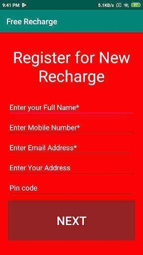Free Recharge screenshot 1