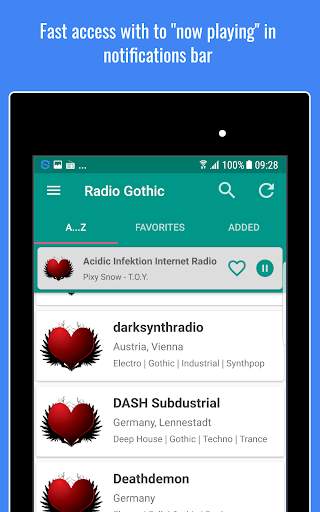 Radio Gothic - Gothic Music Radios Worldwide screenshot 11