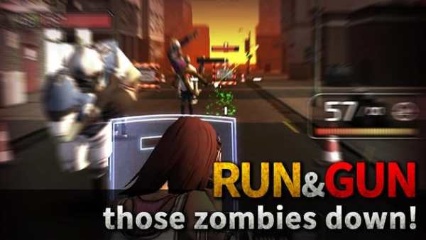 Dead Machine Gun : Zombie Run screenshot 1