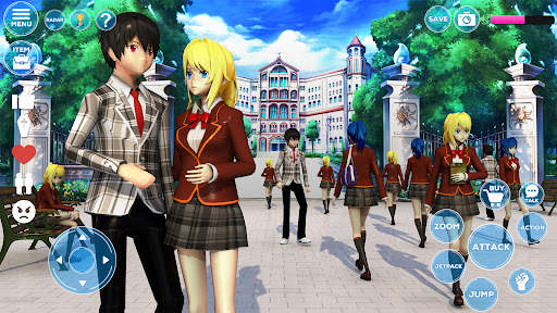 Anime High School Girl Sim 3D screenshot 4