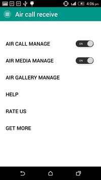 Air call receive screenshot 1