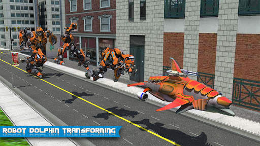 Dolphin Robot Car Fighting - Robot Transforming screenshot 2