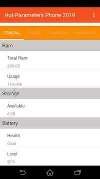 Hot-Parameters Phone 2019 screenshot 1