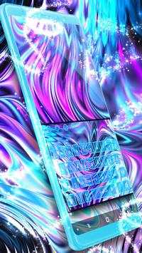 Tema Keyboard Neon Galaxy screenshot 1