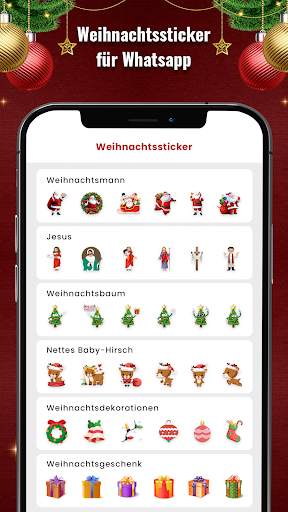Weihnachtsaufkleber WASticker screenshot 2