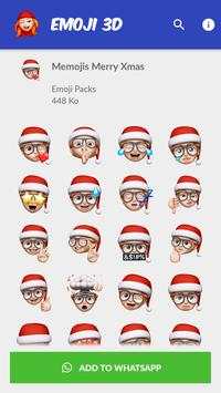 😍 New Emojis 3D Stickers for Whatsapp 2020 screenshot 3