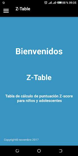 Z-Table screenshot 1
