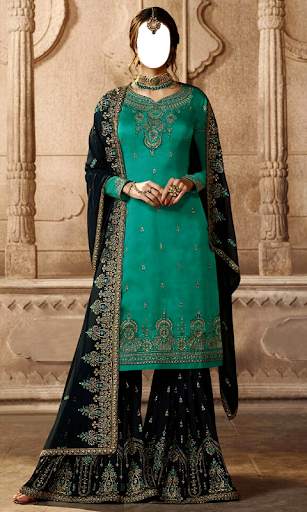 Women Sharara Photo Suit screenshot 9