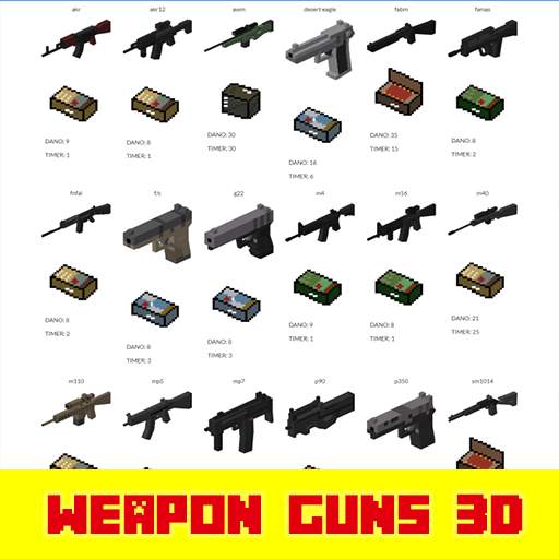 weapon 3d guns for Minecraft 1.3