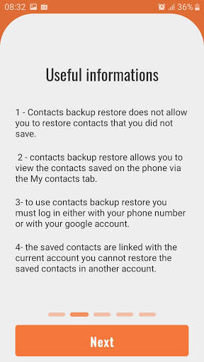Contacts Backup Restore screenshot 8