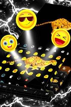 Black Cheetah Animated Keyboard screenshot 3