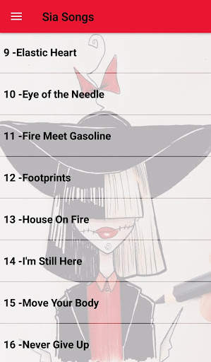 Sia Songs Offline (30 Music) screenshot 2