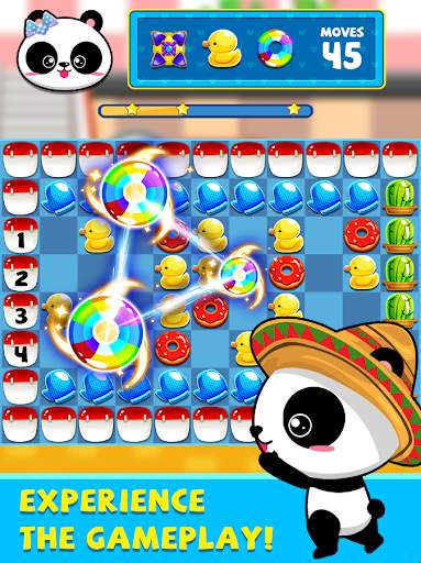 panda supermarket match 3 screenshot 4