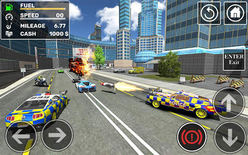 Police Cop Car Simulator : City Missions स्क्रीनशॉट 6