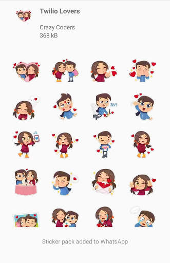 Love Stickers WA sticker Apps screenshot 5