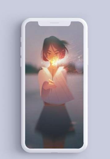 Lonely Girl Wallpaper HD screenshot 2