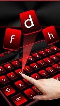 Black Red Keyboard Theme screenshot 2