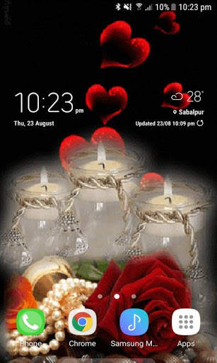 Hearts Falling Live Wallpaper screenshot 2