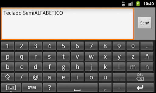 Teclado Semi ALFABÉTICO Rápido. Velocidad fácil ya screenshot 2
