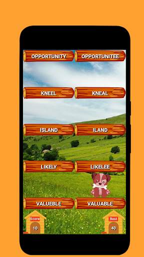 Word Jump Game: Choose the correct spelling screenshot 2