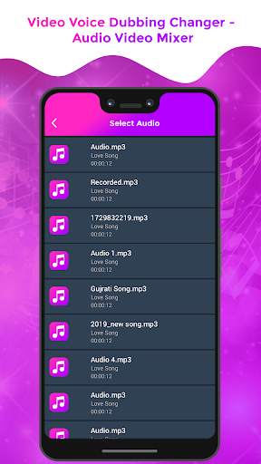 Video Voice Dubbing Changer - Audio Video Mixer screenshot 2