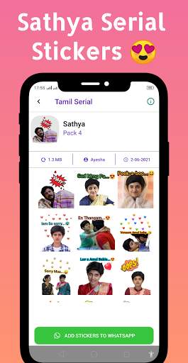 Tamil Serial Stickers screenshot 2