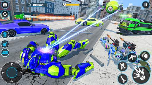 Real Robot Transform Car Game screenshot 2