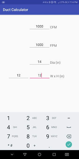 Duct Calculator screenshot 2