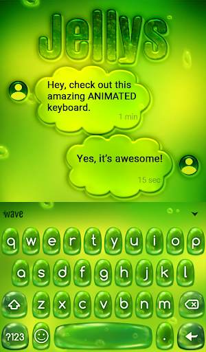Jellys Animated Keyboard   Liv screenshot 3