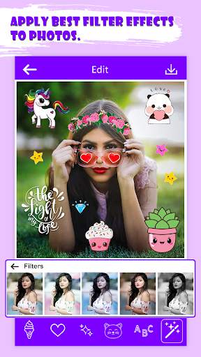 Cute Stickers for Photos : kawaii photo editor screenshot 4