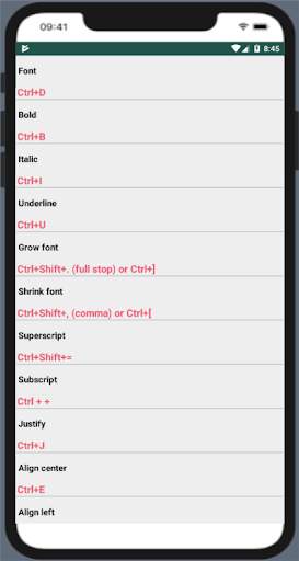 Hotkeys WP Office screenshot 3