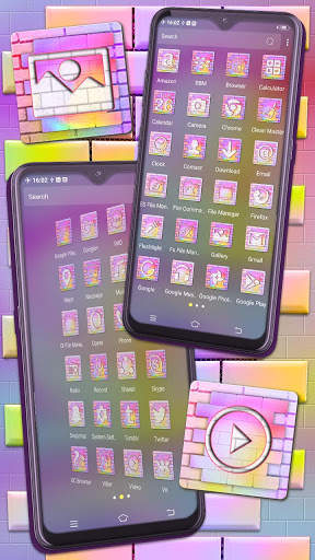 Colorful Bricks Launcher Theme screenshot 4