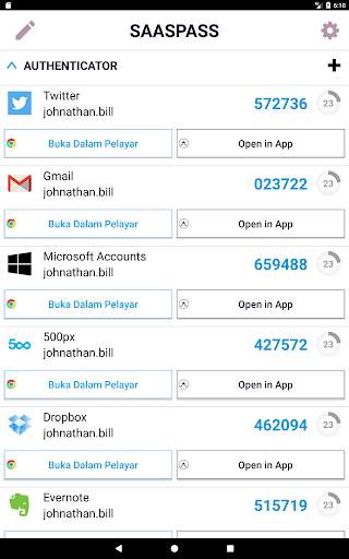 SAASPASS | Pengesah 2FA screenshot 10