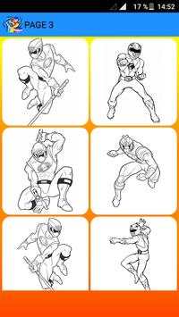 Rangers Colouring Book 3 تصوير الشاشة