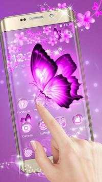 3D Neon Butterfly Kawaii Theme screenshot 2