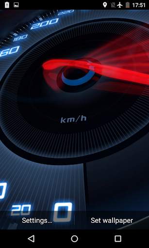 Speedometer Live Wallpaper 3D screenshot 3