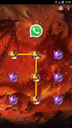 Fire Dragon Lock Master Theme screenshot 4