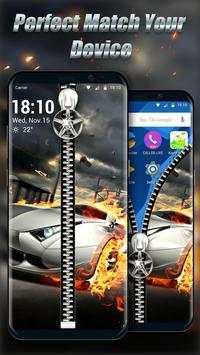 Car & zipper lock screen for you screenshot 2