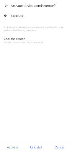 Sleep lock screenshot 2
