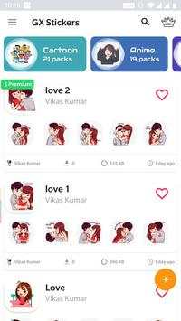 10000  GX Stickers WASticker , WhatsApp Stickers screenshot 1