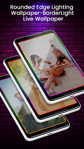 Rounded Edge Lighting Wallpaper screenshot 1