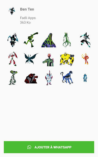 Ben Ten stickers - WhatsApp screenshot 5