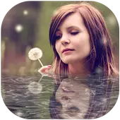 Water reflection photo editor icon