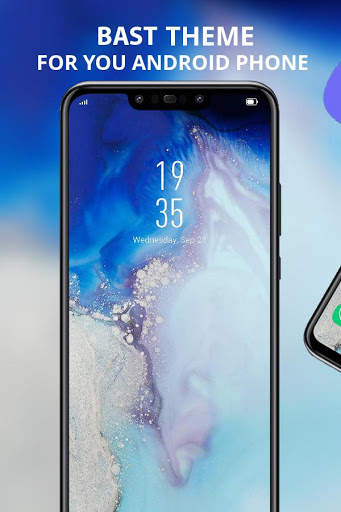 Blue Jade theme one plus 7 hd note 10 launcher screenshot 4