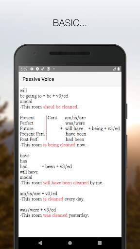 Passive Voice and Active Voice screenshot 1