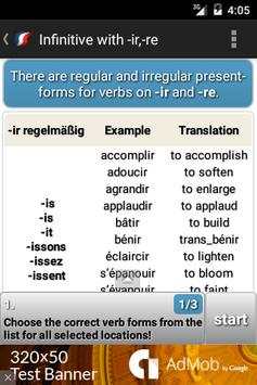 French Grammar learning screenshot 2