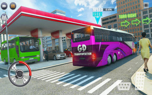 Passenger Modern Bus Simulation-City driving 2021 screenshot 7