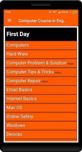 Computer Course in English screenshot 2