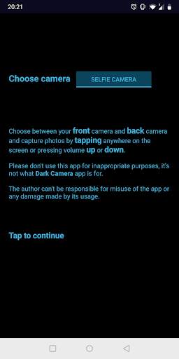 Dark Camera screenshot 1